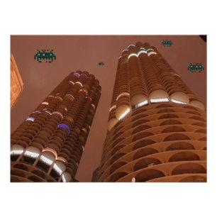 Póster Noche de los invasores de la ciudad Marina