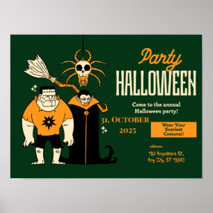 Póster ¡🎃 "Noche de los no muertos" Bash de Halloween! P