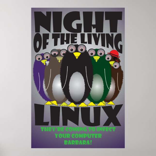 Póster Noche de los pingüinos vivos (Frente)