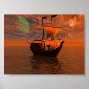 Póster Noche de los piratas