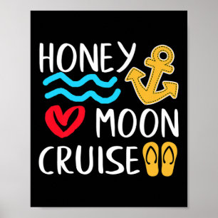Póster Noche de luna de miel Parejas de cruceros Gran reg