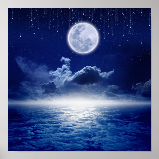 Póster Noche de luna llena (Frente)