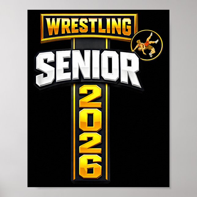 Póster Noche de mayores de lucha libre senior 2026 fe cru (Frente)