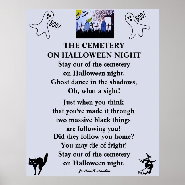 PÓSTER NOCHE DE MEDIO PUNTO EN EL CEMENTERIO (Frente)