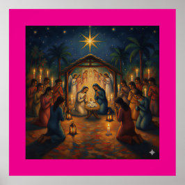 Póster Noche de Navidad - Homenaje a Gauguin