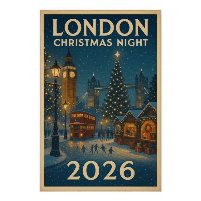 Póster Noche de navidades en Londres 2026 (Anverso)