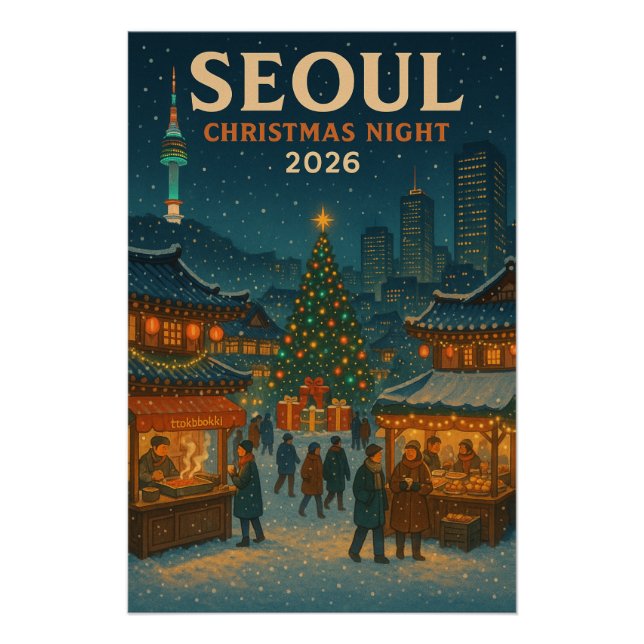Póster Noche de navidades en Seúl 2026 (Anverso)