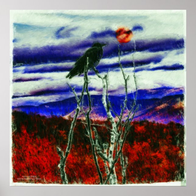 Póster Noche de otoño (Frente)