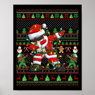 Póster Noche de Papá Noel alumbra a Navidades feos