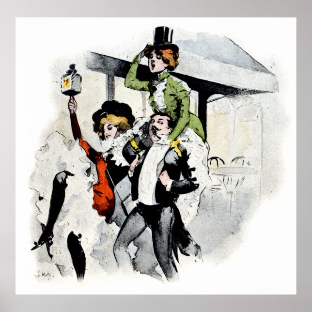 Póster Noche de París n° 4 (Frente)