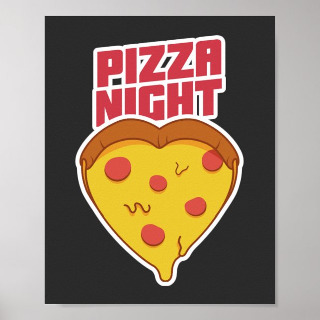 Póster Noche de Pizza (Frente)