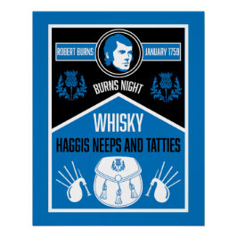 Póster Noche de quemaduras escocesa