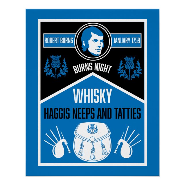 Póster Noche de quemaduras escocesa (Anverso)