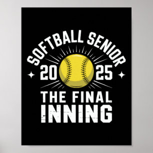 Póster Noche de Softbol de la Clase Graduada de 2025