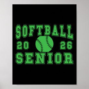 Póster Noche de Softbol de Último Año Softbol Senior 2026