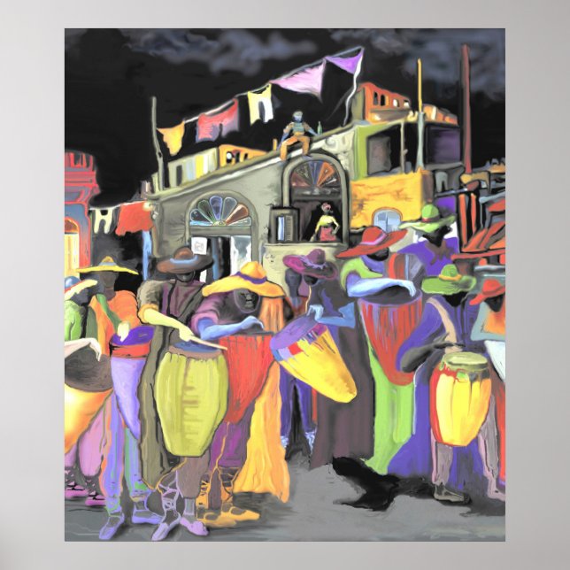 Póster *Noche de tambores Highlight * EL UNIQ DEL ALBRUNO (Frente)