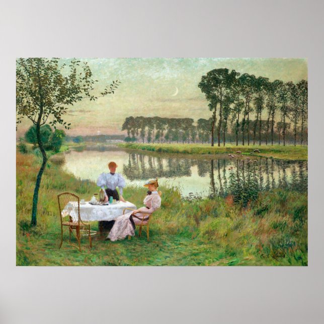 Póster Noche de verano de Emile Claus (Frente)