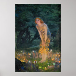 Póster Noche de verano por Edward Robert Hughes
