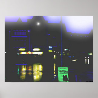 Póster Noche de viernes en el centro