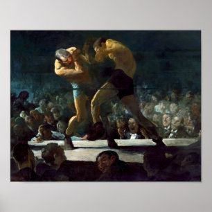 Póster Noche del club   George Bellows  