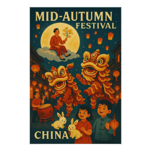 Póster Noche del Festival de Mediootoño de 2025 en China