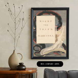 Póster Noche del tercer Narcissa, de Edward Young