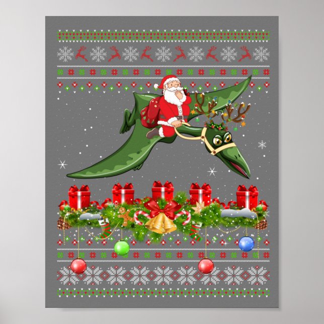 Póster Noche divertida de Navidad Feo de Santa Riding Pte (Frente)