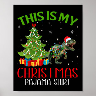 Póster Noche divertida Santa Luces Este Es Mi Cristo Dino
