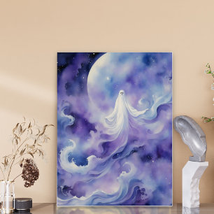 Póster Noche embrujada - Espíritu fantasmal en las estrel