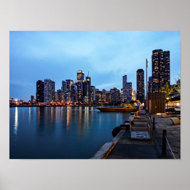 Póster Noche En El Pier De La Marina (Frente)