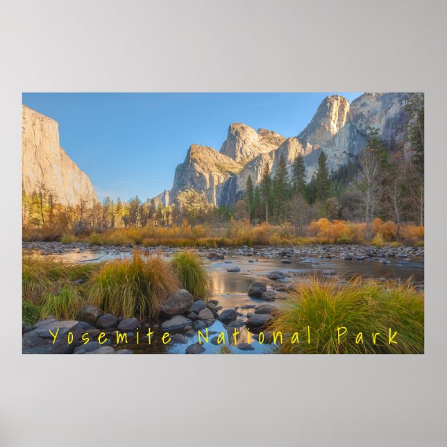 Póster Noche en el valle de Yosemite (Frente)