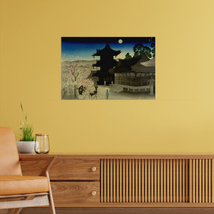 Póster Noche en Kiyomizu-dera Miki Suizan 1924