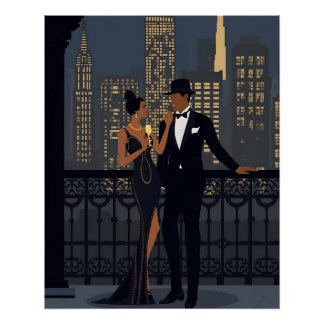 Póster Noche en la ciudad