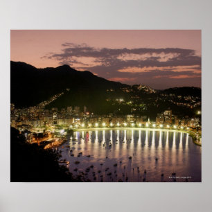 Póster Noche en Río de Janeiro, Brasil