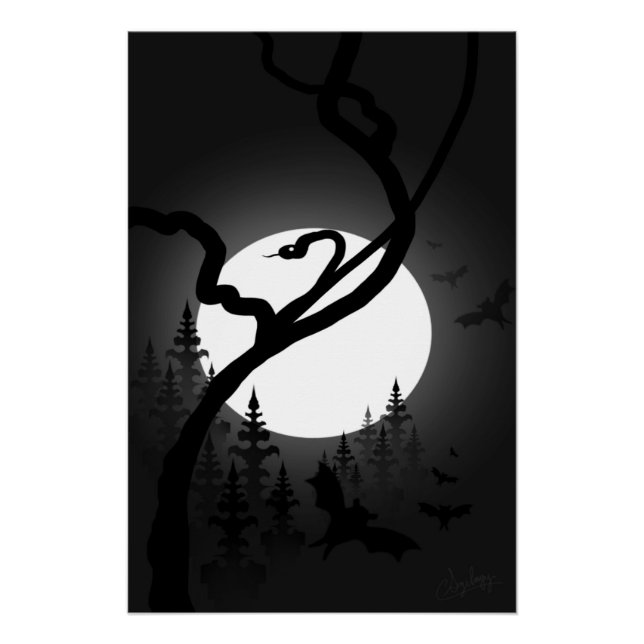 Póster Noche encantada (Anverso)