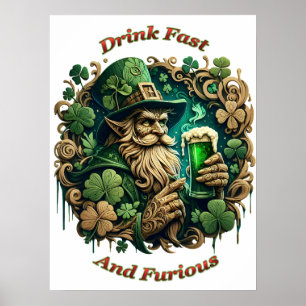 Póster Noche Encantada de Cerveza: Un Brindis de Duendes 