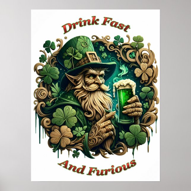 Póster Noche Encantada de Cerveza: Un Brindis de Duendes  (Frente)