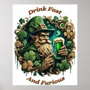 Póster Noche encantada de la tostada de Ale A Leprechauns