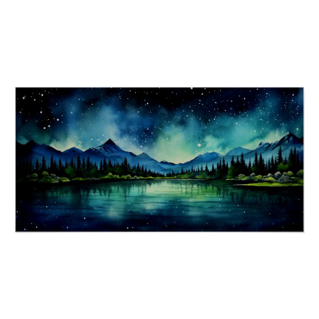 Póster Noche estrellada (Anverso)