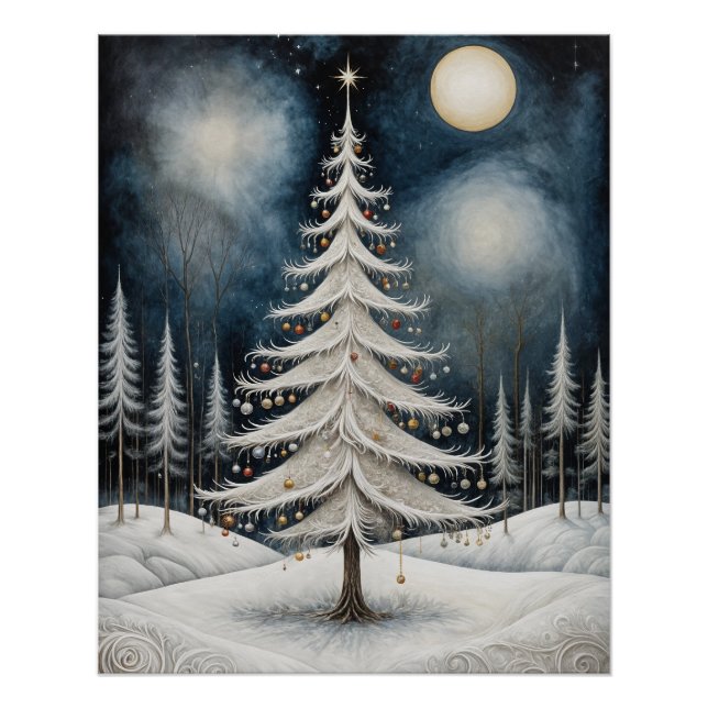 Póster Noche estrellada de invierno (Anverso)