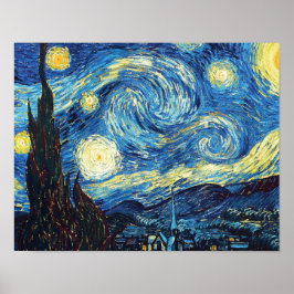Póster Noche estrellada de Vincent Van Gogh
