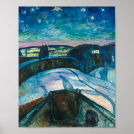 Póster Noche estrellada | Edvard Munch |