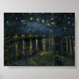 Póster Noche estrellada en el Ródano por Van Gogh