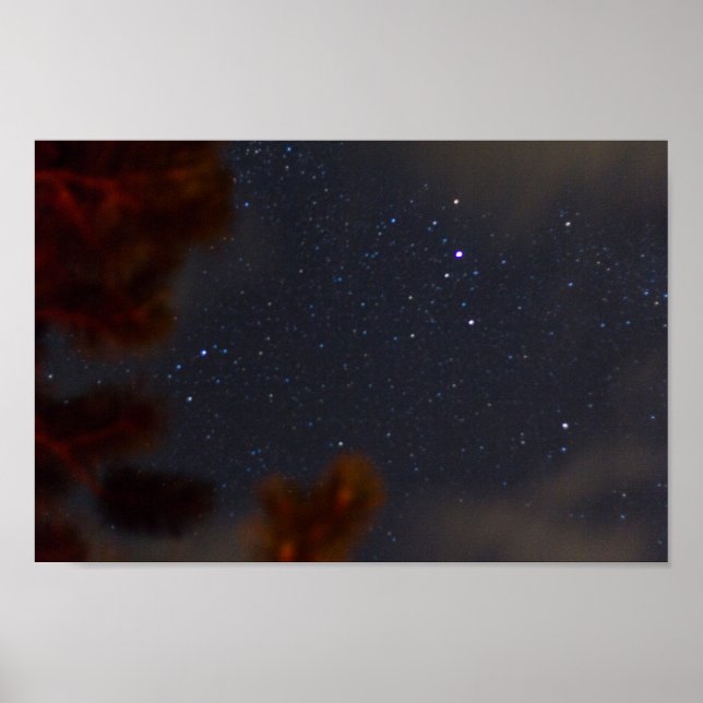 Póster Noche estrellada en Michigan (Frente)