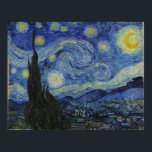 Póster Noche estrellada por Van Gogh Poster<br><div class="desc">Van Gogh Poster</div>