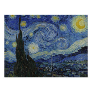 Póster Noche estrellada por Vincent Van Gogh