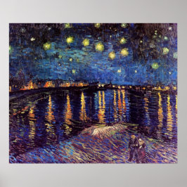 Póster Noche estrellada sobre el Ródano por Van Gogh