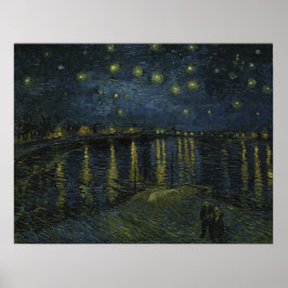 Póster Noche estrellada sobre el Ródano por Van Gogh