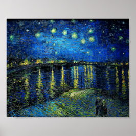 Póster Noche estrellada sobre el Ródano por Vincent Van G