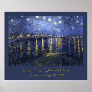 Póster Noche estrellada sobre el Ródano por Vincent van G
